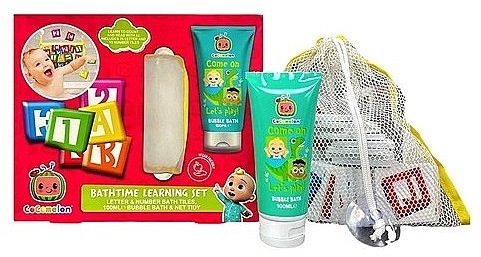 Set - Cocomelon Bathtime Learning Set (bubble/bath/100ml + toy + bag) — photo N2