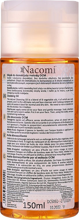 Makeup Removal Oil for Normal and Dry Skin - Nacomi Cleansing Oil Make Up Remover — photo N2