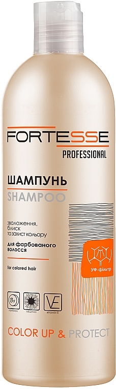 Fortesse Shampoo "Color Up" - Fortesse Professional Color Up & Protect Shampoo — photo N1