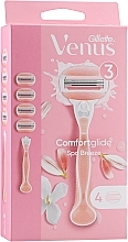 Fragrances, Perfumes, Cosmetics Shaving Razor with 4 Refill Cartridges - Gillette Venus Spa Breeze