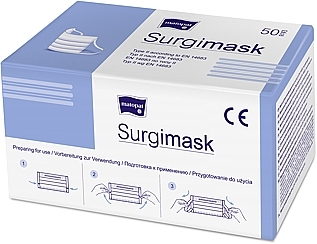 Non-Sterile Medical Mask 'Surgimask', type II, 50 pcs. - Matopat — photo N1