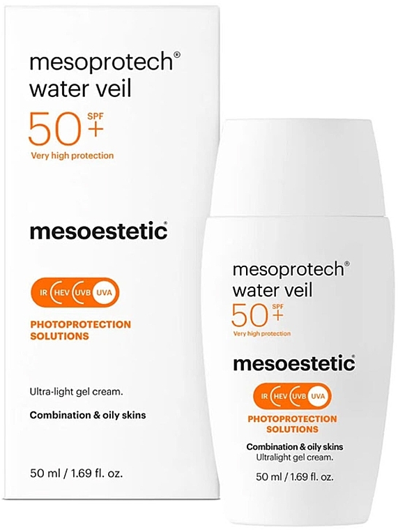 Moisturizing Face Sunscreen - Mesoestetic Mesoprotech Hydra Cream SPF 50+ — photo N2