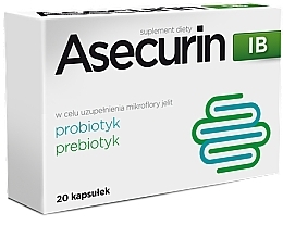 Fragrances, Perfumes, Cosmetics Probiotic & Prebiotic Dietary Supplement  - Aflofarm Asecurin IB