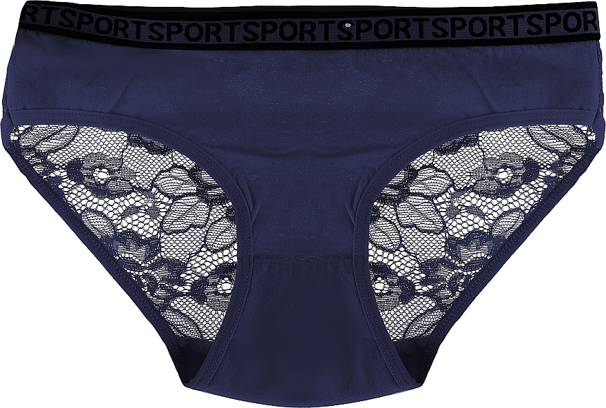 Women Lace Panties, dark blue - Moraj — photo N1