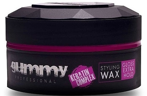 Strong Hold Hair Styling Wax - Gummy Styling Wax Extra Gloss — photo N1