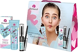 Fragrances, Perfumes, Cosmetics Set - Dermacol Love My Face (f/cr/50ml + mascara/6ml)