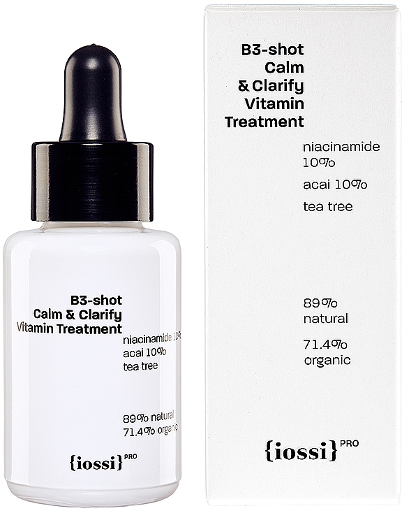 Niacinamide Face Serum - Iossi Pro B3-shot Calm & Clarify Vitamin Treatment — photo N4