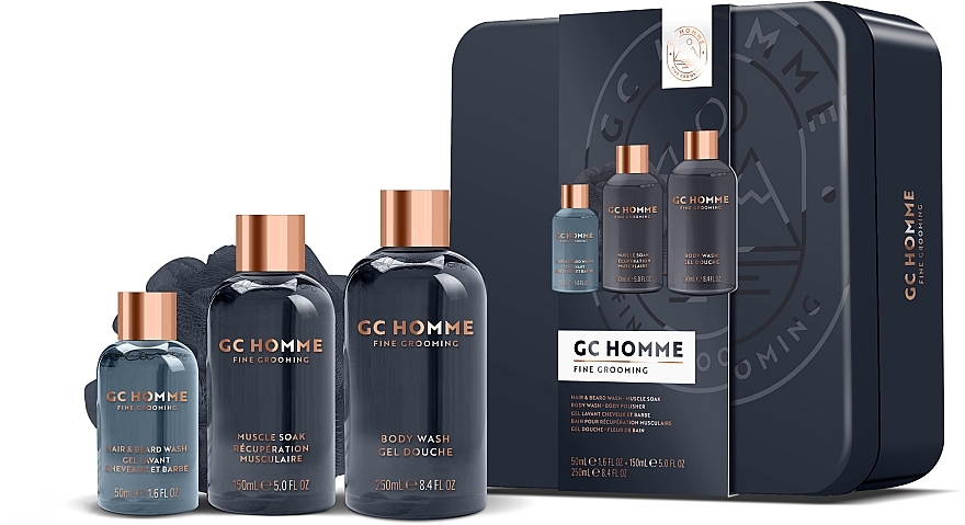 Set, 4 products - Grace Cole CG Homme Fine Grooming Freshen Up — photo N1