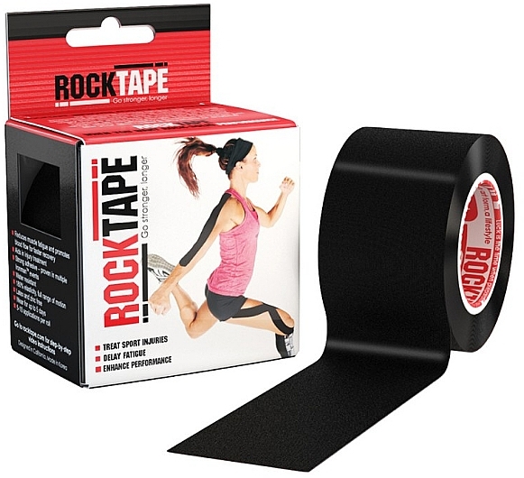 Kinesio Tape "Black" - RockTape Kinesio Tape Standart — photo N27