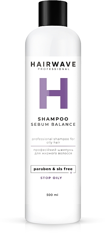 Sulphate-Free Shampoo for Oily Hair 'Sebum Balance' - HAIRWAVE — photo N6