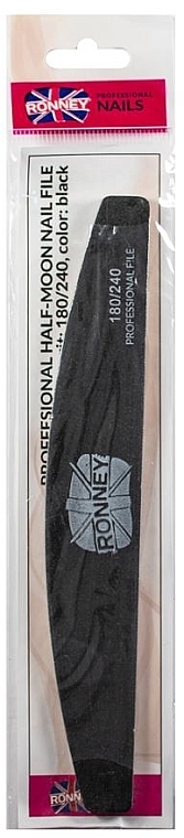 Nail File, 180/240, black, "RN 00271" - Ronney Professional — photo N3