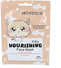 Fragrances, Perfumes, Cosmetics Nourishing Face Mask with Kitty Pattern - Mond'Sub Kitty Nourishing Face Mask