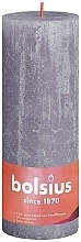 Fragrances, Perfumes, Cosmetics Cylinder Candle Rustic Shine Frosted Lavender, 190/68 mm - Bolsius Candle