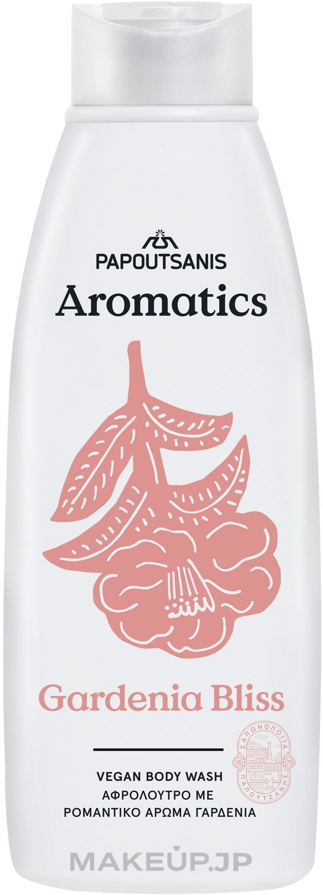 Gardenia Bliss Shower Gel - Papoutsanis Aromatics Body Wash — photo 650 ml