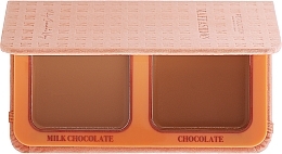 Fragrances, Perfumes, Cosmetics Facial Bronzer - Makeup Revolution Maffashion Milky Chocolate Way Cream Bronzer Duo
