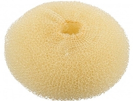 Hair Bun, round, light, 110 mm - Lussoni Hair Bun Ring Yellow — photo N1