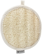 Loofah and Cotton Washcloth, 15 cm - Hydrea London Organic Egyptian Loofah Body Pad — photo N6