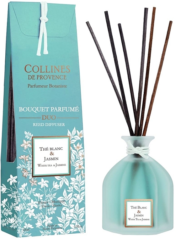 White Tea & Jasmine Fragrance Diffuser - Collines de Provence White Tea & Jasmine Diffusor — photo N1