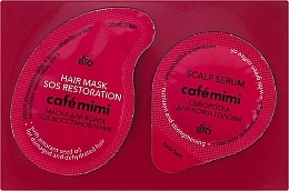 Fragrances, Perfumes, Cosmetics Set - Cafe Mimi Sos Restoration (mask/20ml + ser/5ml)