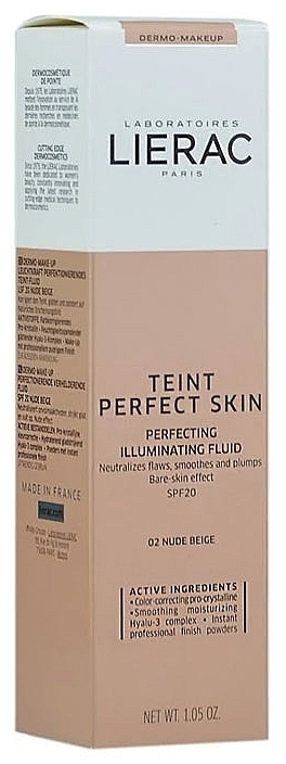 Foundation Fluid - Lierac Teint Perfect Skin Illuminating Fluid Spf 20 — photo N4