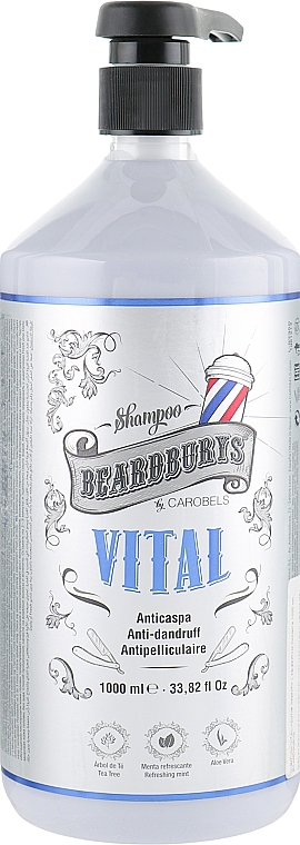 Anti-Dandruff Shampoo with Peeling Effect - Beardburys Vital Shampoo — photo N5