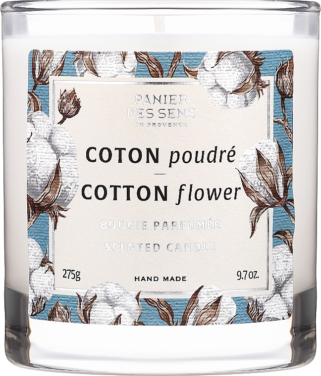 Scented Candle in Glass "Cotton Blossom" - Panier Des Sens Scented Candle Cotton Flower — photo N8