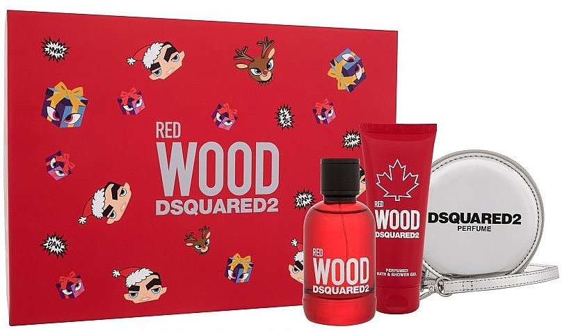 Dsquared2 Red Wood Pour Femme - Set (edt/100ml + sh/gel/100ml + purse)  — photo N7