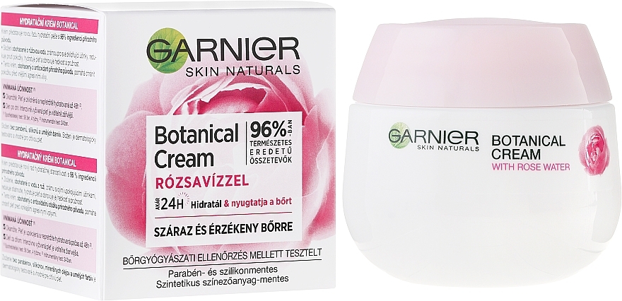 Moisturizing Day Cream for Dry & Sensitive Skin - Garnier Skin Naturals Soft Essentials Hydrating Care 24h Day Face Cream — photo N1
