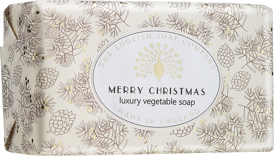 Natural Perfumed Shea Butter Soap - The English Soap Company Merry Christmas Luxury Vegetable Soap — photo N1