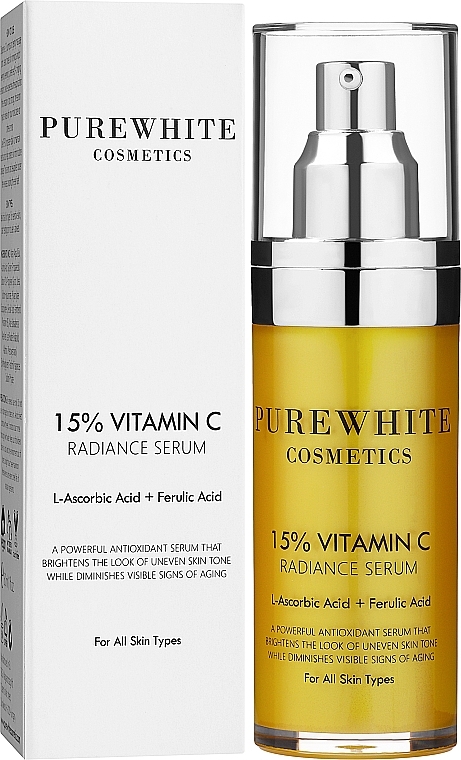 Vitamin C Serum - Pure White Cosmetics 15% Vitamin C Radiance Serum — photo N2