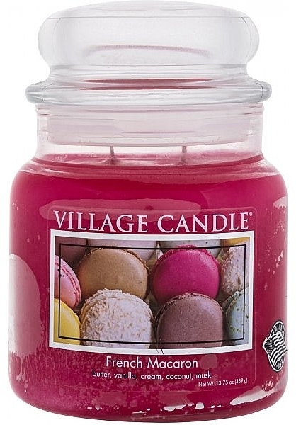 Scented Candle in Jar - Village Candle French Macaron — photo N5