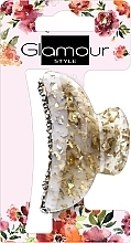Hair Clamp, 417624, golden-milky with stones - Glamour — photo N2