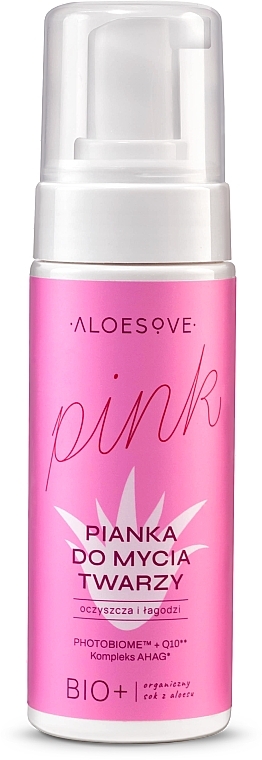 Face Cleansing Foam - Aloesove Pink Facial Cleansing Foam — photo N1