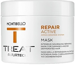Fragrances, Perfumes, Cosmetics Intensive Nourishing Repairing Mask for Damaged Hair - Montibello Treat NaturTech Repair Active Mask