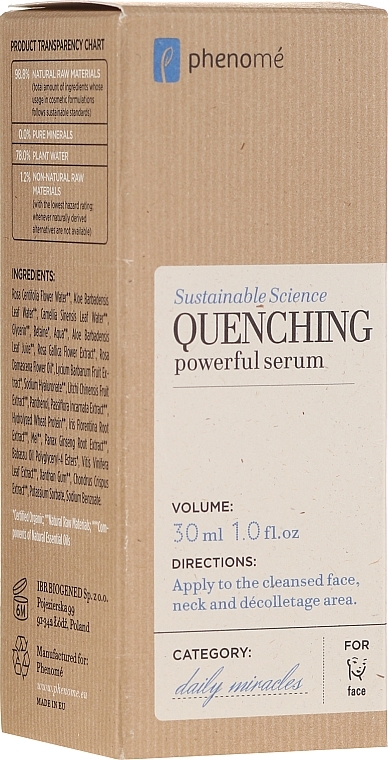Deep Moisturizing Facial Serum - Phenome Quenching Powerful Serum — photo N1