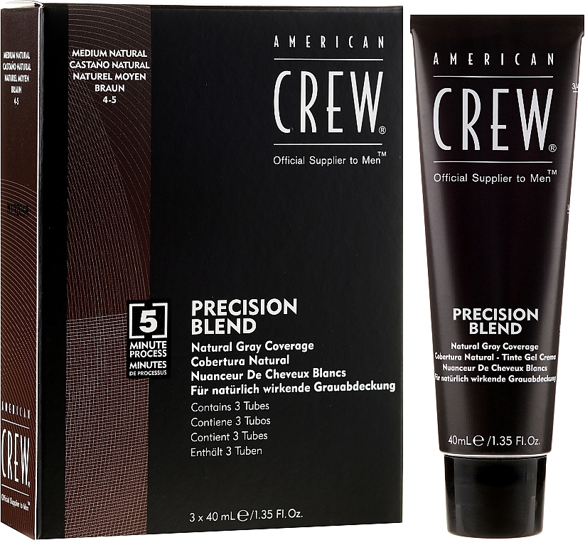 Grey Hair Coverage System - American Crew Precision Blend Shades — photo N1