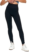 Fragrances, Perfumes, Cosmetics Women's High-Waisted Ribbed Leggings, Black - Moraj