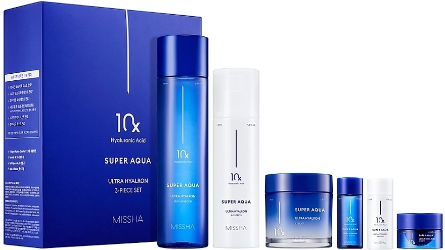 Set, 6 products - Missha Super Aqua Ultra Hyalron Set — photo N1