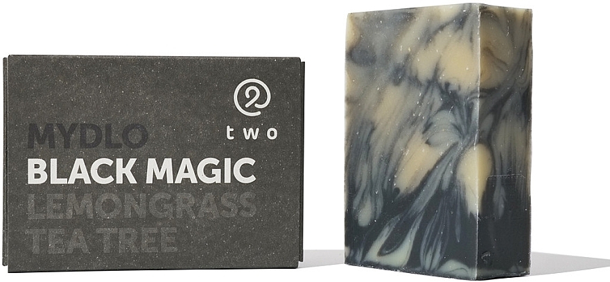 Solid Soap with Lemongrass & Tea Tree Scent - Two Cosmetics Black Magic Solid Soap — photo N1