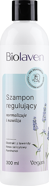 Normalizing & Moisturizing Shampoo for All Hair Types - Biolaven Organic — photo N1