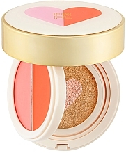 Fragrances, Perfumes, Cosmetics Lip and Cheeks Cushion - PRPL Lip & Cheek Dual Cushion Heart Cover Cushion Compact SPF50+ PA+++