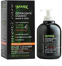 Green Coffee & Ginseng Liquid Soap - L'amande Men's Care Liquid Soap 'Green Coffee & Ginseng' — photo N1