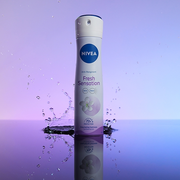 Deodorant Antiperspirant Spray for Women - Nivea Fresh Sensation Antiperspirant Antibacterial — photo N3