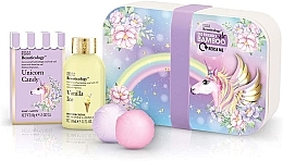 Fragrances, Perfumes, Cosmetics Set - Baylis & Harding Beauticology Unicorn Lunch Boxes (sh/cr/100ml + h/soap/100ml + bath/bombs/2x30g + acc.)