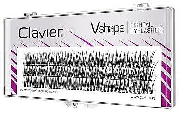 False Lashes, 14mm - Clavier V-Shape Eyelashes — photo N4