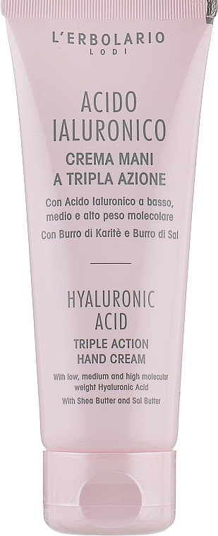 Moisturizing Hand Cream with Hyaluronic Acid - L'Erbolario Crema Mani Acido Ialuronico — photo N1