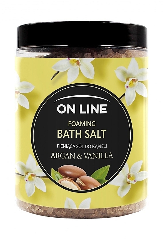 Argan & Vanilla Bath Salt - On Line Agran & Vanilla Bath Sea Salt — photo N1