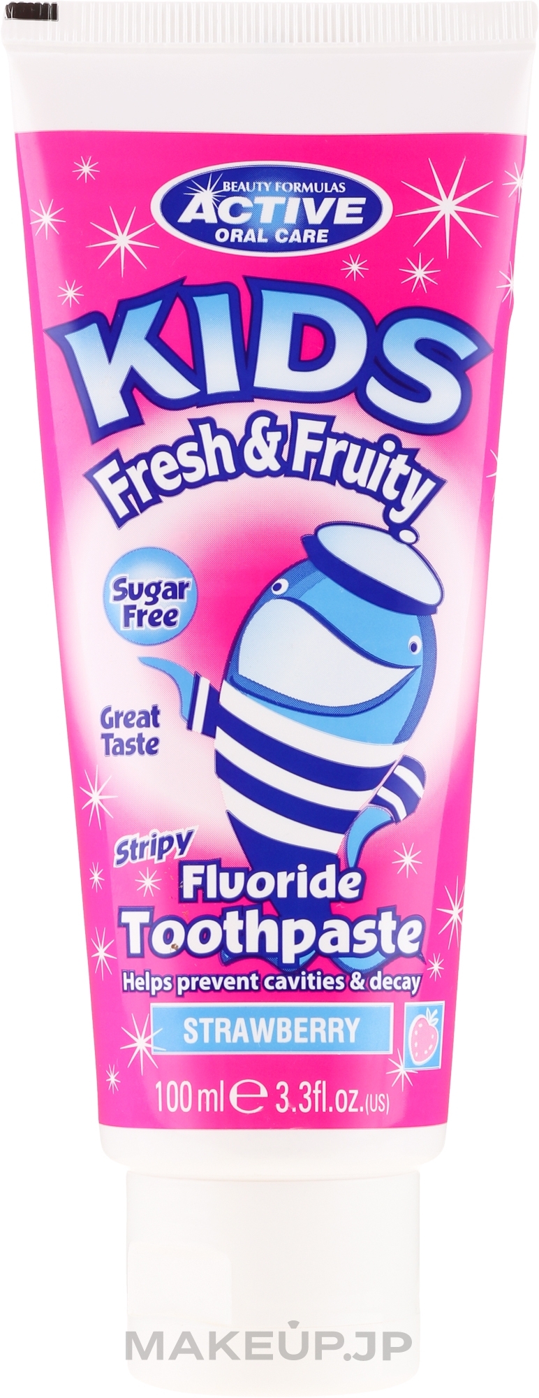 Sugar-free Kids Toothpaste with Strawberry Scent - Beauty Formulas Active Oral Care — photo 100 ml