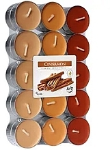 Cinnamon Tea Light Set - Bispol Cinnamon Scented Candles — photo N1