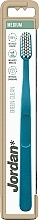 Toothbrush, medium, turquoise-blue - Jordan Green Clean Medium — photo N1